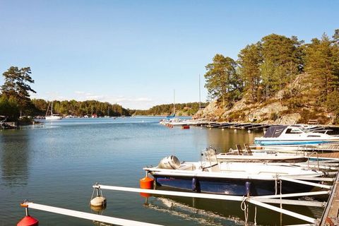 This cozy holiday home is located on the larger archipelago island of Vindö off Stockholm and is ideal for a relaxing family holiday on the archipelago coast. The house stands on top of a small hill and is bright and comfortably furnished with a slig...