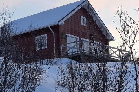 Holiday home in quiet surroundings with a lovely view of Laksefjorden, sloping natural plot and hiking terrain right outside the door. Rich fishing opportunities in freshwater, rivers and fjords. Built in 2013, the cabin is well-equipped and pleasant...