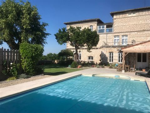 Summary NOW UNDER OFFER WITH THE COMPROMIS SIGNED - Located on the edge of the village with amazing views, this wonderful Art Deco house was built in around 1920 on the site of an 11th Century chateau and a number of those elements are visible today....
