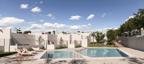 Maisons de ville de 3 chambres sur un terrain de golf dans une zone rurale proche d'Alicante et d'Elche. Maisons jumelées avec 3 chambres, 2 salles de bain et 1 toilette sur le terrain de golf de Monforte del Cid, à 20 minutes en voiture des villes d...