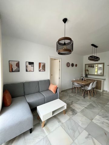 Hello! We are Cris and Nano. We rent our new apartment located in La Cala del Moral, a nice village in Malaga’s East. The 64m2 apartment consists of a living room, a fully-equipped kitchen, 2 bedrooms and 1 en suite bathroom and can therefore accommo...