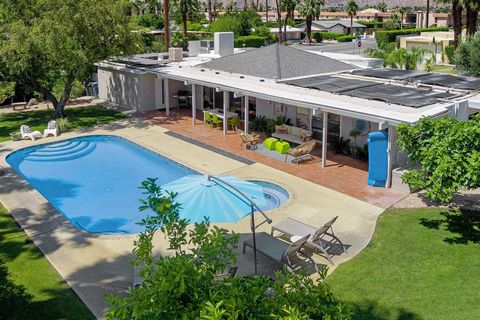 Indulge in all-inclusive summer delights at this Palm Springs oasis! Whether you're seeking a personal retreat or a lucrative vacation rental, this property beckons you to host poolside gatherings or bask in tranquil relaxation. The contemporary open...