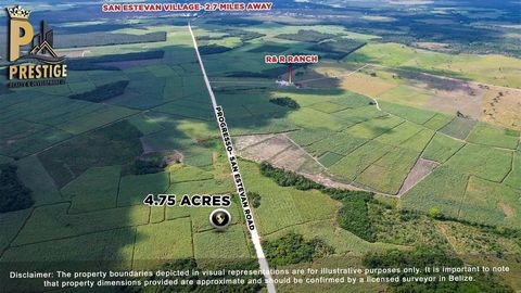 Are you on the hunt for an exceptional off-grid property ripe for investment in Belize? Look no further! Here's an exclusive opportunity to acquire a sprawling 4.75-acre plot just minutes away from San Estevan Village on the Progresso Road. This meti...