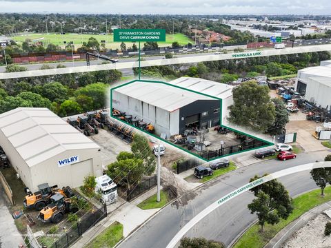 Cameron is pleased to present 37 Frankston Gardens Drive, Carrum Downs. This prime commercial property presents a unique opportunity for investors or businesses seeking a strategic location with exceptional security. Minutes away from Frankston-Dande...