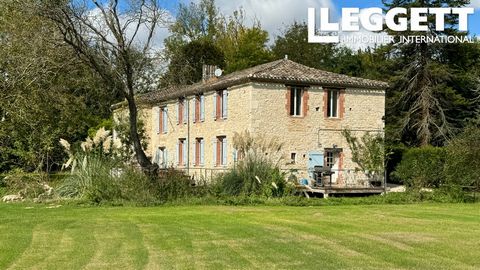 A32272SNM46 - Hidden away at the end of a private drive, this delightful property straddles a brook, and has been beautifully restored to a very high standard, whilst keeping all of its character and charm. The gorgeous white Quercy stone floors, hig...
