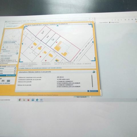 Terrain à vendre Parcelle Numéro : 1 COURCELLES LES SEMUR (21)