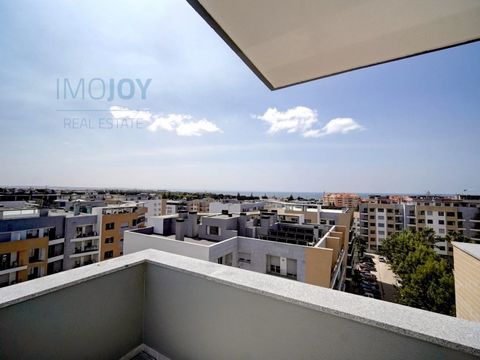 Nieuwbouw appartement met 3 slaapkamers in Quinta das Marianas, Parede Appartement met 3 slaapkamers op de 6e verdieping met uitzicht op zee, met eigen dak met toegang via de trap van het gebouw met 360o uitzicht bestaat uit een woonkamer van 34m2 me...