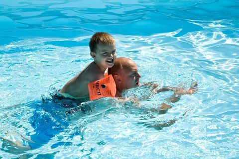 Spend your holiday in Allinge The holiday park Storløkke Feriepark offers beautiful holiday homes in peaceful surroundings in Allinge. Here you will find several facilities for young and old, such as a seasonal covered pool, hockey pitch, jumping pil...