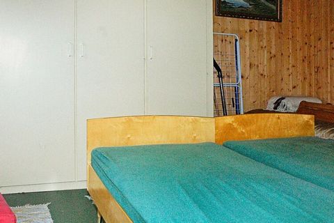 On a hilltop with a panoramic view of the fjord, you find this cosy holiday cottage approx. 23 km south-east of Kristiansund. It has a 28 m2 terrace and the double bed can be split into twin beds. You can catch trout in Freielva, a river 1 km away. O...