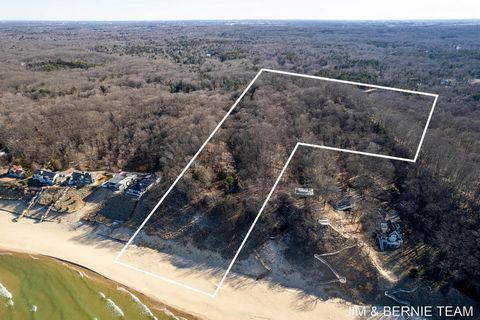 Just north of Saugatuck Dunes State Park, this is a once in a lifetime property! 23+ acres of Lake Michigan property! 330 feet of rare beach frontage could be yours! Enjoy your own natural wonderland; dunes, water, waves, sand, woods, and wildlife al...