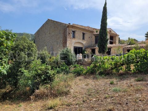 Summary Les Corbières, close Lagrasse Lovely barn conversion for this detached old stone property offering about 230 m² usable space. Visible old stone walls, terra cotta floor tiles, old beams, … Comprising kitchen living room with wood burner, 3 be...