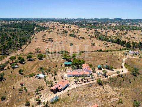 8-bedroom villa with 820 sqm of gross construction area, set on a 6.1-hectare plot of land in the Grândola mountain range. The villa is spread over a single floor and consists of three main buildings with a total of eight independent suites. The main...