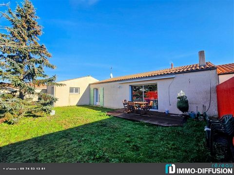 Mandate N°FRP156595 : House approximately 77 m2 including 3 room(s) - 2 bed-rooms - Garden : 413 m2. Built in 1989 - Equipement annex : Garden, Terrace, Garage, parking, - chauffage : gaz - Class Energy D : 162 kWh.m2.year - More information is avaib...