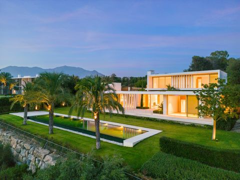 This stunning villa comes to life under the creative vision of Abalos architects. Inspired by the principles of cubism, its architecture captivates with its clean lines and precise angles, commanding attention at every turn. The main house spans acro...