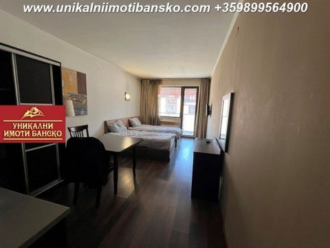 ... NO COMMISSION FROM THE BUYER! Unique Properties Agency Bansko offers for sale FULLY FINISHED AND READY TO MOVE IN STUDIO APARTMENT, LOCATED IN A YEAR-ROUND HOTEL COMPLEX, WHICH HAS A UNIQUE AND VERY SPACIOUS SPA CENTER! GOOD LOCATION - ON THE MAI...