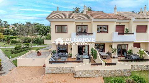 Located in Vila Sol. Townhouse, 3+1 bedrooms, located 100 meters from the Vila Sol Golf Course in the Algarve, Portugal, set in a beautiful complex with 212 sq.m. of built area, pool lush gardens and a private 2 car garage and lots of parking for gue...
