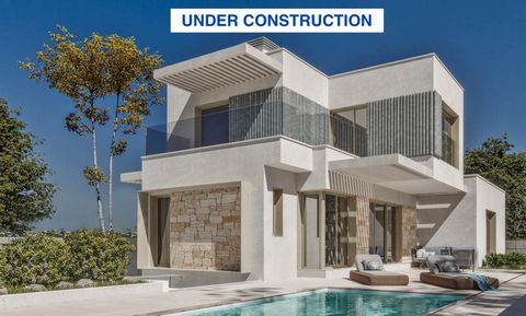 A total of 30 modern villas for sale located in the residential complex Sierra Cortina Resort an exclusive urbanisation located at the foot of the Puig de Campana and just 2 km from the coast The villa is spread over two floors The ground floor compr...