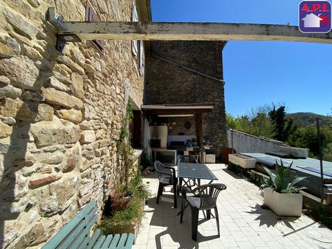STONE HOUSE WITH MOUNTAIN VIEW 15' from Mirepoix, in a charming village, I'll let you discover this pretty stone house with its enclosed garden, its beautiful south-facing terrace and its superb view of the mountains. On the ground floor, you find th...