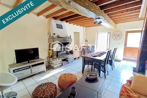 Maison en pierre, 2 chambres, terrain 1800m²