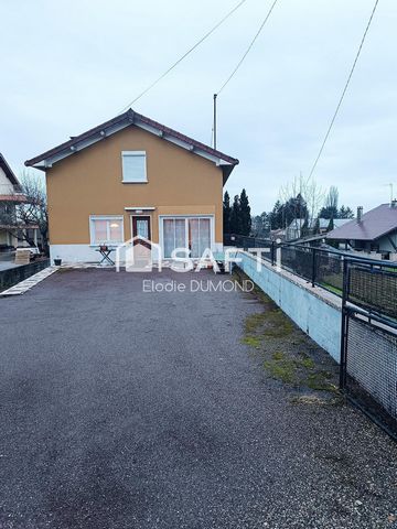 Jolie maison individuelle à rénover d'une surface habitable de 95 m2 sur sous-sol avec terrain clos de 725 m2.