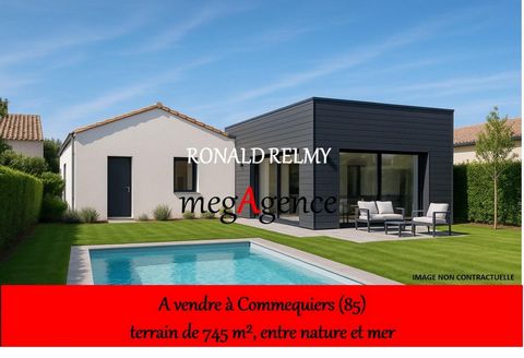Terrain de 745 m² à Commequiers, proche de Saint-Gilles-Croix-de-Vie
