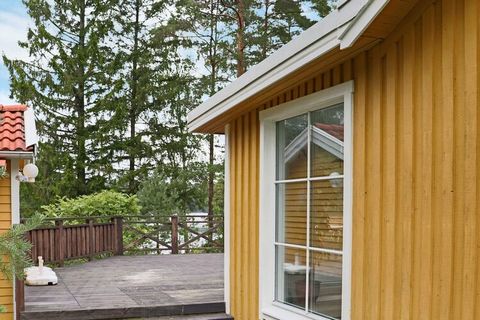 Right at the lake's edge is this lovely summer house. From the large balcony you look out over untouched nature and part of the small lake. Down by the water is your rowing boat. Maybe you'll be lucky and catch something for your barbecue dinner. Eve...