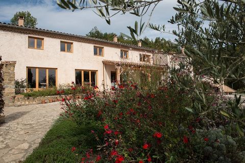 M M IMMOBILIER presents an EXCEPTIONAL PROPERTY : 54 hectares of the most splendid and diverse mountainous nature accomodating tastefully and modernly equipped buildings and outbuildings comprising main building, gîtes, tiny house, yourte and swimmin...