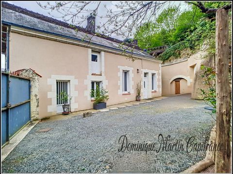 Dpt Sarthe (72), à vendre LA CHARTRE SUR LE LOIR maison P2-terrain de 242m²- cave-terrasses
