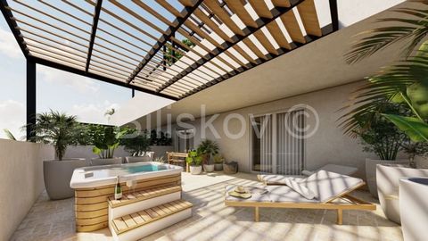 www.biliskov.com ID: 14291 Tisno, Jezera An attractive four-room penthouse with a sea view of 187.35 m2 on the 3rd floor of a new building with a total of 12 apartments, the completion of which is expected at the beginning of July. The apartment cons...