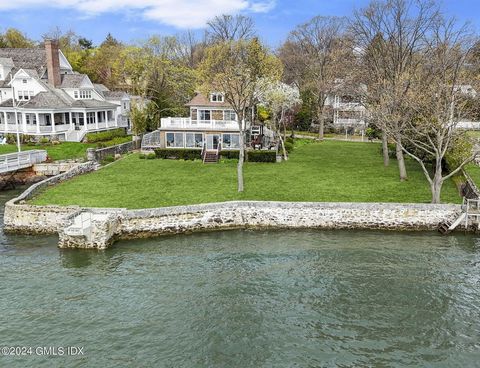 Experience tranquil waterfront living in Greenwich with sprawling vistas of Long Island Sound right outside your door. Offered for the first time on market in over 100 years, this expansive double lot spanning 0.7309 acres presents an ideal canvas fo...