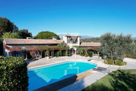 Located in a closed and well secured domain, in a dominant position and in absolute calm, the villa of 480m2 has a large landscaped garden of 4380m2 with Mediterranean plants and fruit trees, heated swimming pool of 12X5 with the depth of 3,5m2 and t...
