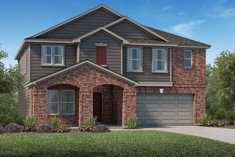 KB HOME NEW CONSTRUCTION - Welcome home to 1206 Black Rail Street located in Sunset Grove and zoned to Hitchcock ISD! This floor plan features 3 bedrooms, 2 full baths, 1 half bath and an attached 2-car garage. This home offers a charming sunroom, ki...