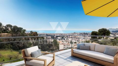 New development (already finished and ready to move in) in a sought-after area of Le Cannet (Bréguières), surrounded by landscaped gardens. This property is located on the top floor and offers 157.50m2 of living space. Spacious terrace, panoramic sea...