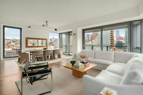 Residence 8A is an exquisite 4 bedroom, 3 bathroom home that offers extraordinary space, light and open views through three exposures and private outdoor space. Located where Soho meets Tribeca and Greenwich Village, One Vandam is a luxury white-glov...