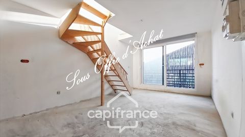 Bagnolet-Limite Montreuil-A vendre duplex -2 pièces-2 balcons-Lumineux-Travaux à prévoir- 3ème et dernier étage