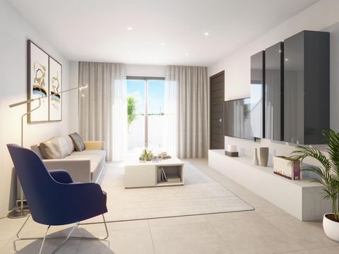 1-bedroom bungalows with a private solarium in San Pedro del Pinatar, just a few minutes from the sea~~Mediterranean Living in a Prime Location~This new development of bungalows is located in San Pedro del Pinatar, one of the most attractive destinat...