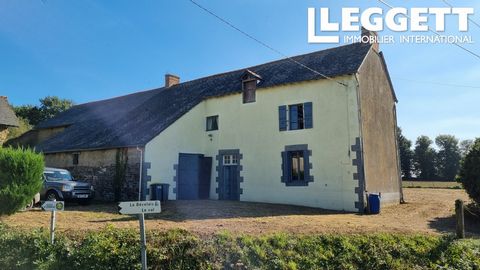 A16602 - This detached property enjoys a commanding position on the outskirts of the pretty village of Loscouët sur Meu. The views from the house are spectacular and the location is peaceful. Partially renovated, it would allow you to live in the hou...