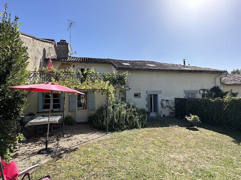 Summary Pretty village house with garden. This property is in a small village near to Aubeterre, it was once the village shop and has been nicely renovated, there is a pellet burner and a wood burner. There is an entrance hall, spacious and bright lo...