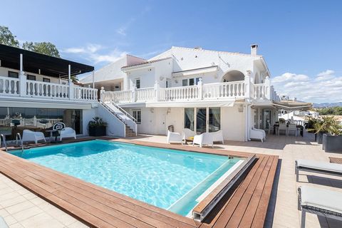 Located in Torrenueva. Nestled in the Urb. Torrenueva, Mijas Costa, this enchanting, six-bedroom villa, divided over two floors, epitomizes charm and elegance. Ideal for rental purposes to produce ROI or as a two family home. (Tourist Rental Licence ...