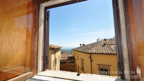 In the very heart of the prestigious historic Tuscan gem, apartment with a street level rustic cellar both with single entrance from Via del Poggiolo for sale in Montepulciano. Casa Delle Erbe boast two facades overlooking on the typical stone-paved ...