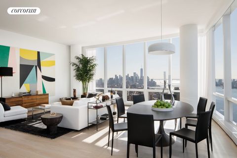 EXPERIENCE THE MOST DRAMATIC CITY AND RIVER VIEWS FROM THIS HIGH FLOOR FOUR-BEDROOM AERIE! Located on the prized southwest corner of Fifteen Hudson Yards, this remarkable home enjoys grand proportions and mesmerizing views of the Hudson River, New Yo...