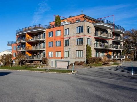Superior quality construction in an area of choice, come and discover this magnificent penthouse. Everything is there! With a large, open and very bright living space, 2 bedrooms, 2 full bathrooms, 3 indoor parking spaces, 3 storage spaces, a very la...