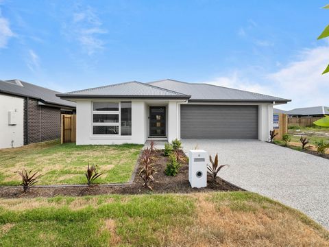 Brand New H&L Package • Stone benchtop – 20mm square edge from builder’s range colour selection • COLORBOND ROOF • Roller blinds to windows & sliding doors (excluding garage & wet areas) • Split system Air Conditioner to Living Room and Main Bedroom ...