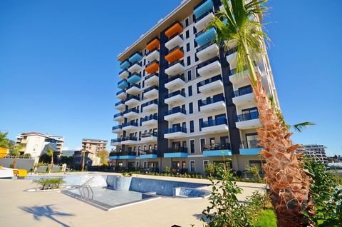 ALANYA/AVSALLAR 1+1,50 M2-7 PLANTAS CON VISTAS AL MAR 1 Baño, 1 WC, 1 Balcón Al aire libre~Piscina cubierta Baño turco y sauna Gimnasio , Sala de juegos Tenis, Baloncesto, Canchas Parque de los Niños y Camelia, Generador, Wi-Fi Estacionamiento cubier...