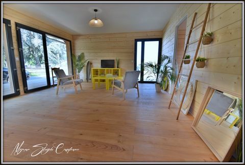 Dpt Landes (40), à vendre MAGESCQ MAISON NEUVE MITOYENNE EN OSSATURE BOIS