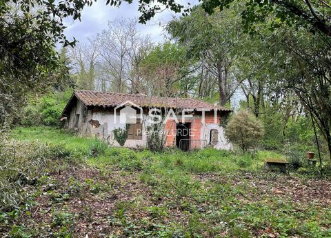 Le Fau - Ferme à rénover sur un hectare de bois