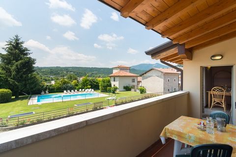 This 1-bedroom apartment is located in Salò in an agriturismo, amidst pastures and olive groves. Good enough for a family of 4, this property features a shared swimming pool, where you can enjoy swimming or a private terrace to enjoy meals. Just 100 ...