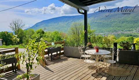 Maison en pierre à vendre à MOTZ (73) en Chautagne, avec vue dégagée + terrains + garage entre lacs et montagnes à 50 min de Genève et d'Annecy