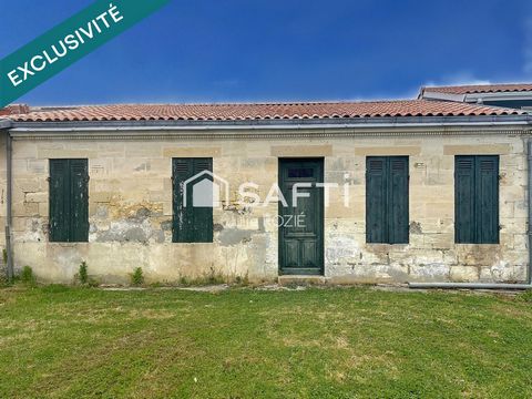 Sur Arsac, maison en pierre de 140 m² à rénover