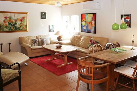 The apartment is part of a larger stately property just a few minutes walk from the water at Egense. The apartment is located at the end of the house and on the ground floor with terrace and small garden. The living room is in open connection with th...